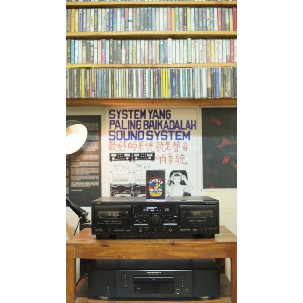 TAPE DECK JVC TD-W718 DOUBLE CASSETTE DECK (STEREO CASSETTE DECK)