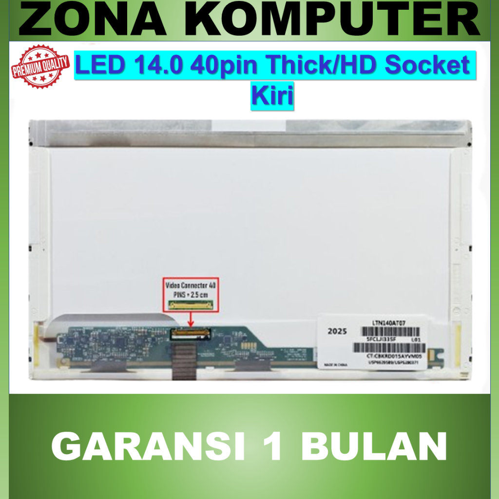 LCD LED Lenovo Thinkpad L410 L412 SL410 SL412 L421 SL410K 14 40 Tebal