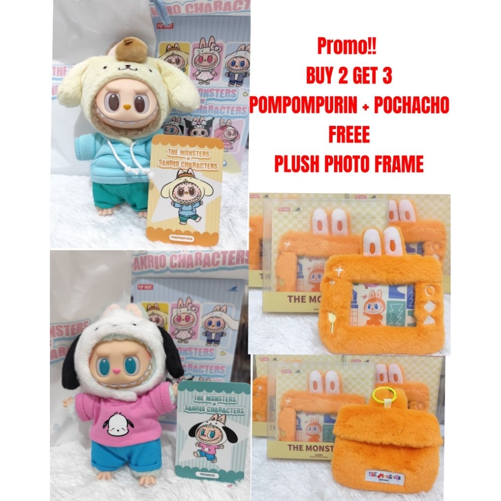 LABUBU SANRIO PLUSH POMPOMPURIN POCHACO