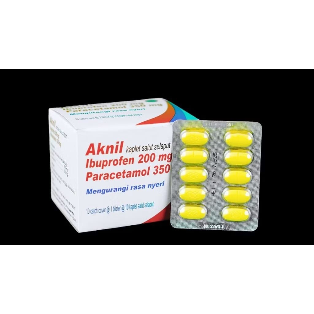 AKNIL/IBUPROFEN/PARACETAMOL MENGATASI RASA NYERI HARGA PER 1LEMBAR