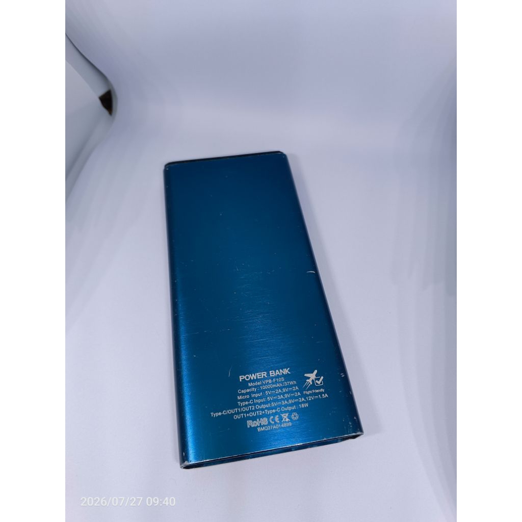 Powerbank Vivan F10S 10000mah PD QC 3.0 Second Preloved