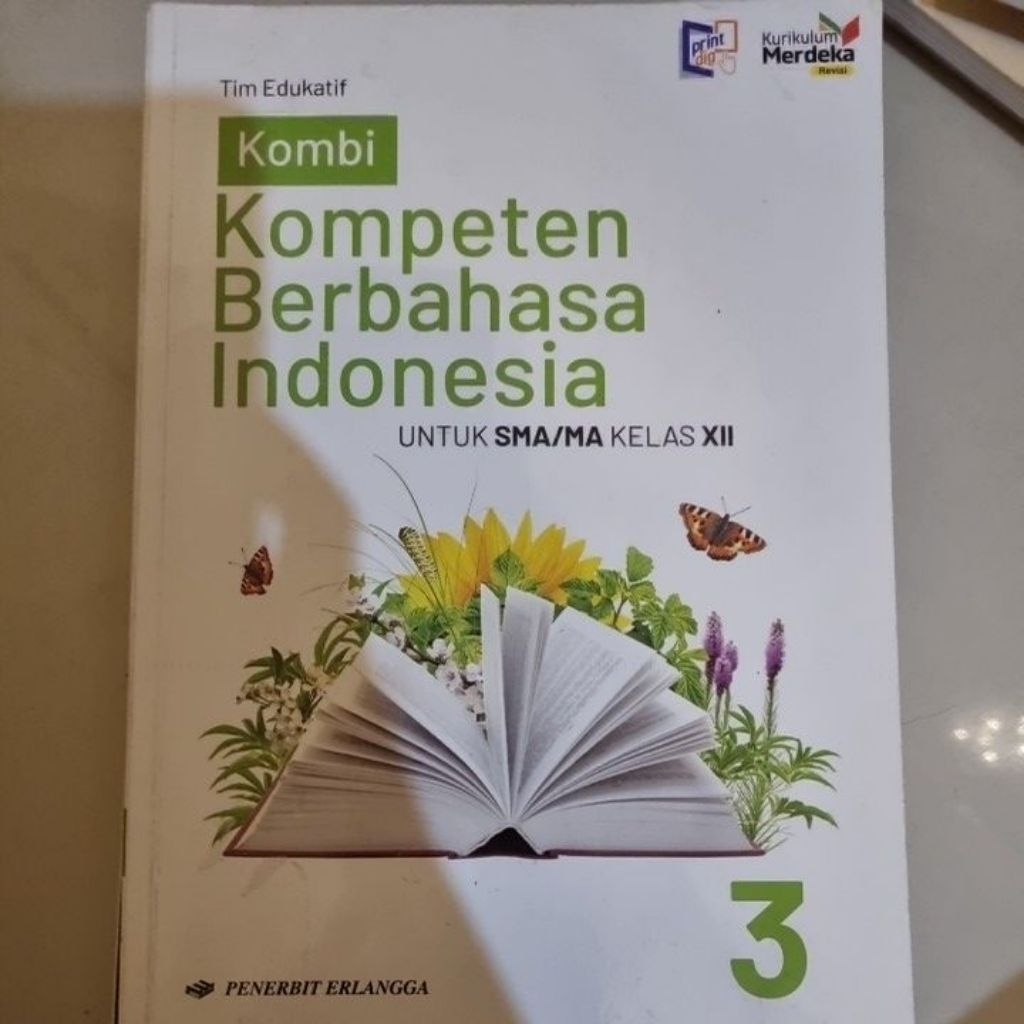 Preloved Buku Kompeten Berbahasa Indonesia Kurikulum Merdeka Penerbit Erlangga