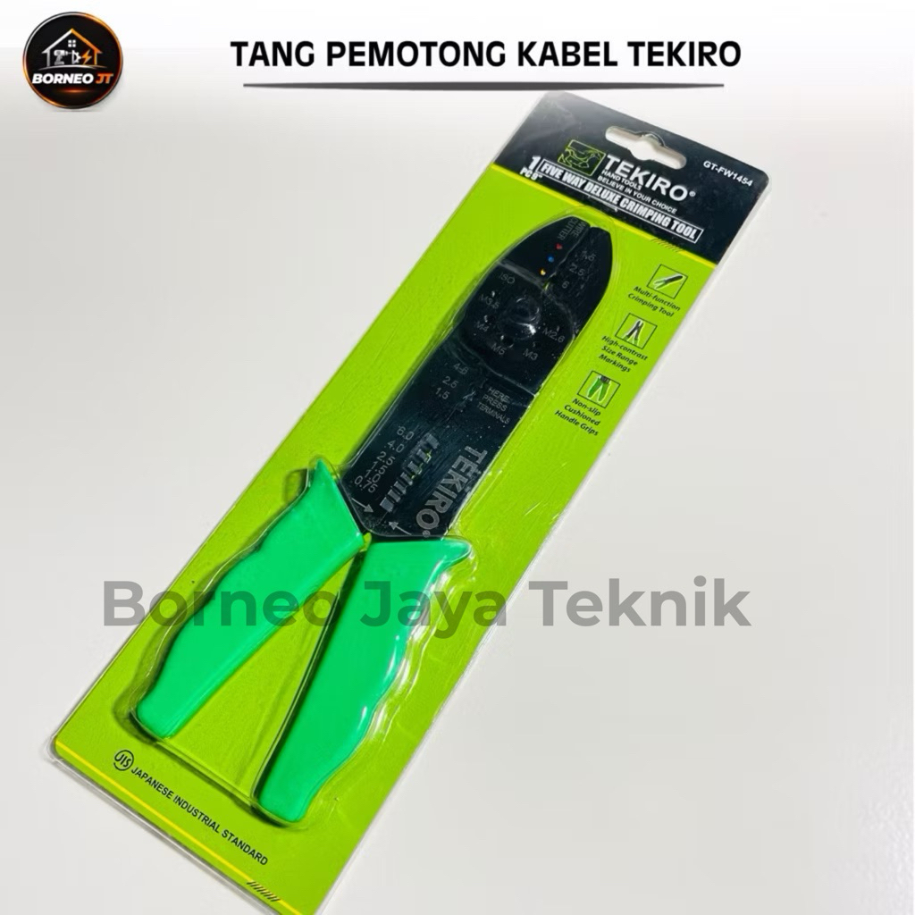 Tang pemotong kabel crimping/gunting skun kabel 9" tekiro