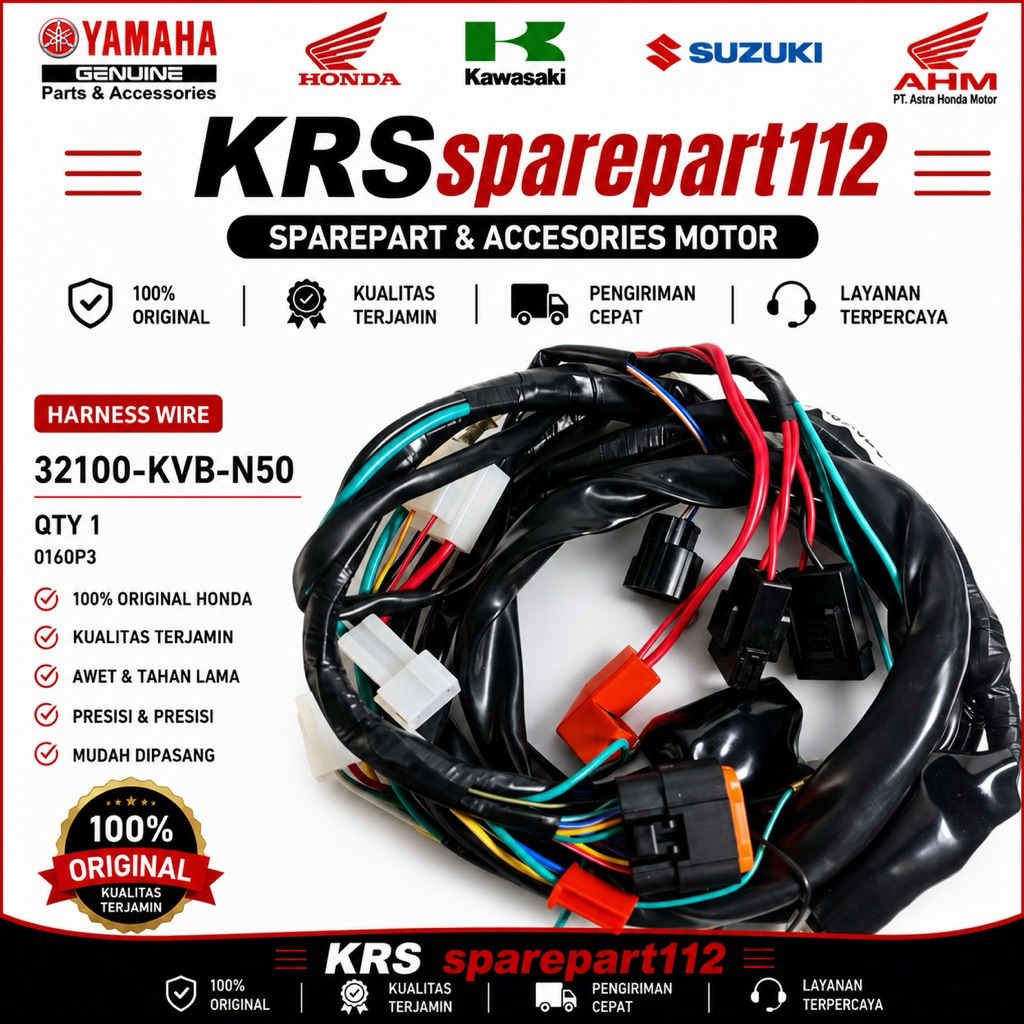 KABEL BODY HONDA VARIO 110 TECHNO KARBU 32100-KVB-N50