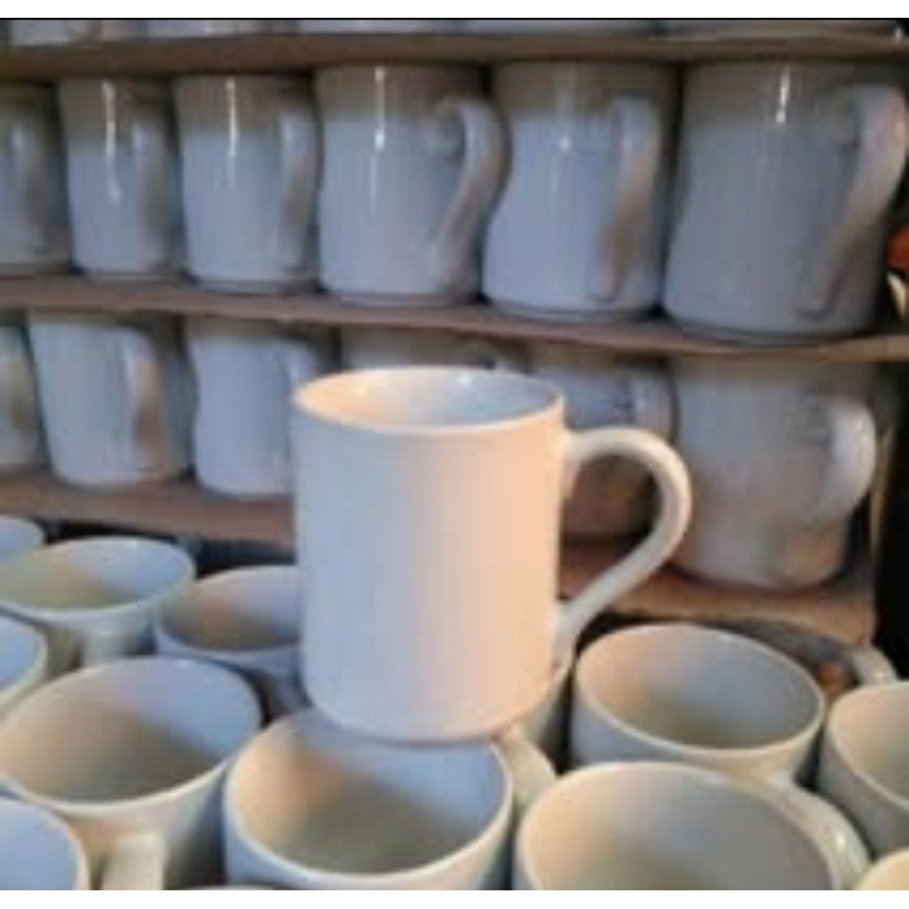 Mug coating lucky putih polos