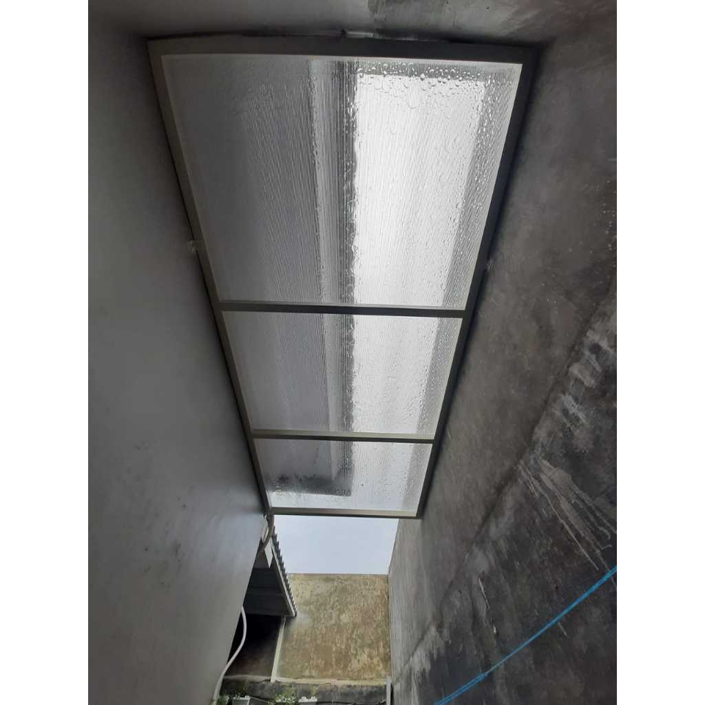 Kanopi Belakang Rumah Atap Solarflat Bening