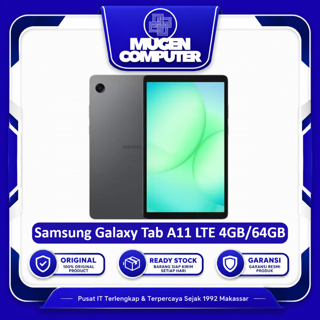 Tab Samsung Galaxy Tab A11 LTE 4GB/64GB 8.7 inch Original Garansi Resmi | Tablet Android 4G LTE Supp
