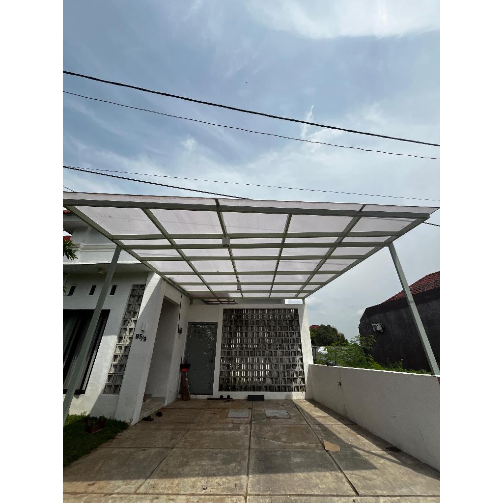 Kanopi Transparan Depan Rumah Minimalis
