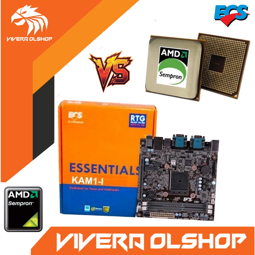 MB MINI ITX - MB ECS MINI ITX + PROC AMD SEMPRON - CPU MINI ITX