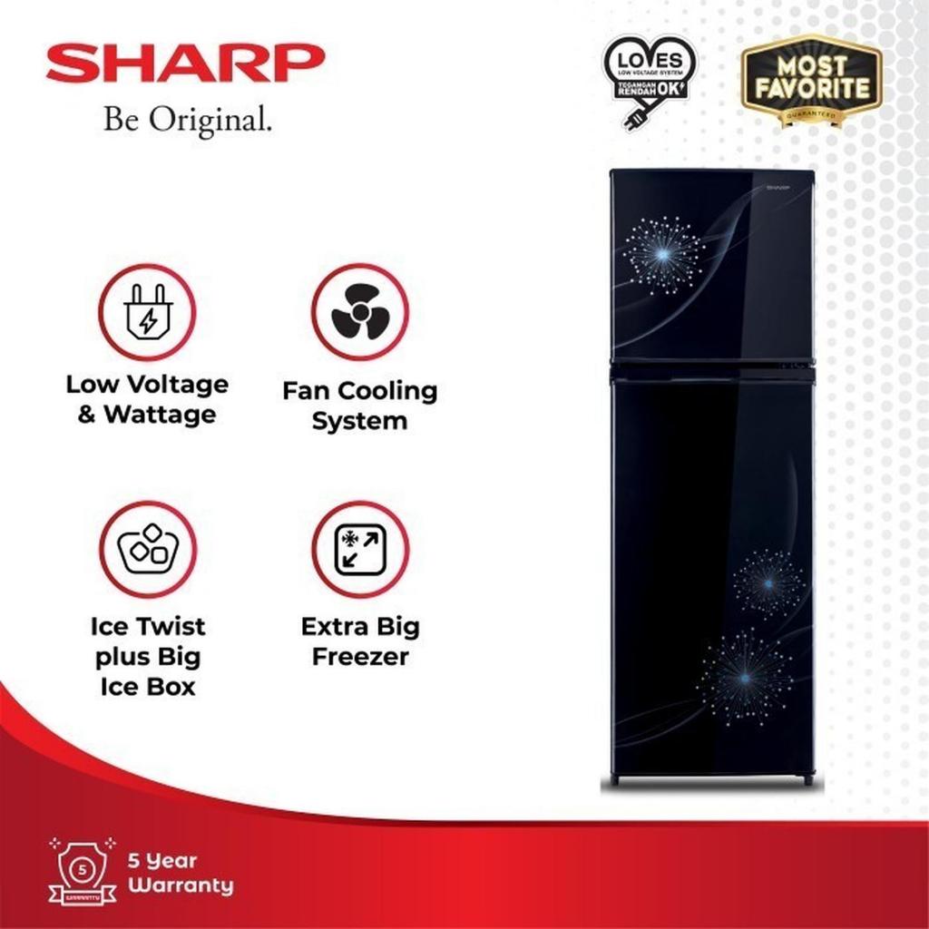 KULKAS SHARP SJ-317MG 2 PINTU SJ 317MG