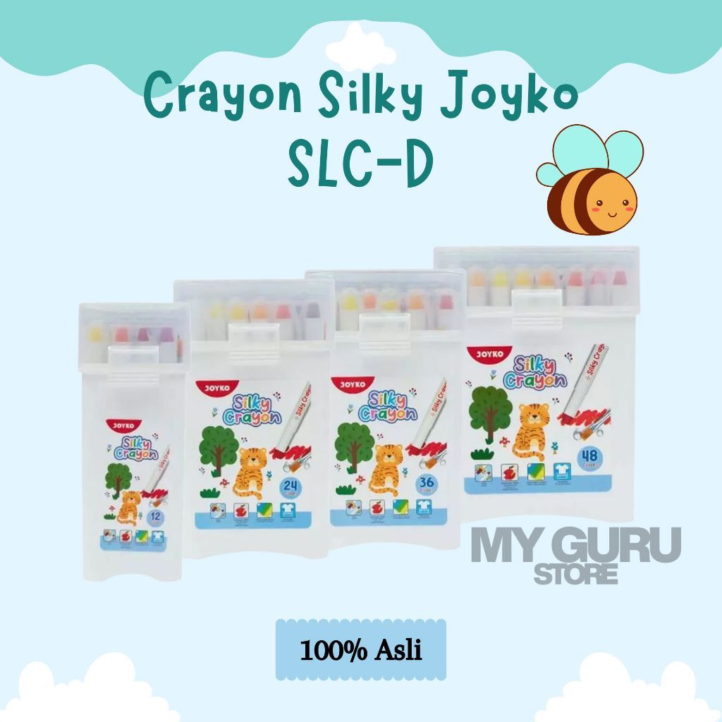 [SET] CRAYON SILKY JOYKO SLC-D / CRAYON SILKY JOYKO 12/24/36/48 WARNA / CRAYON HALUS JOYKO
