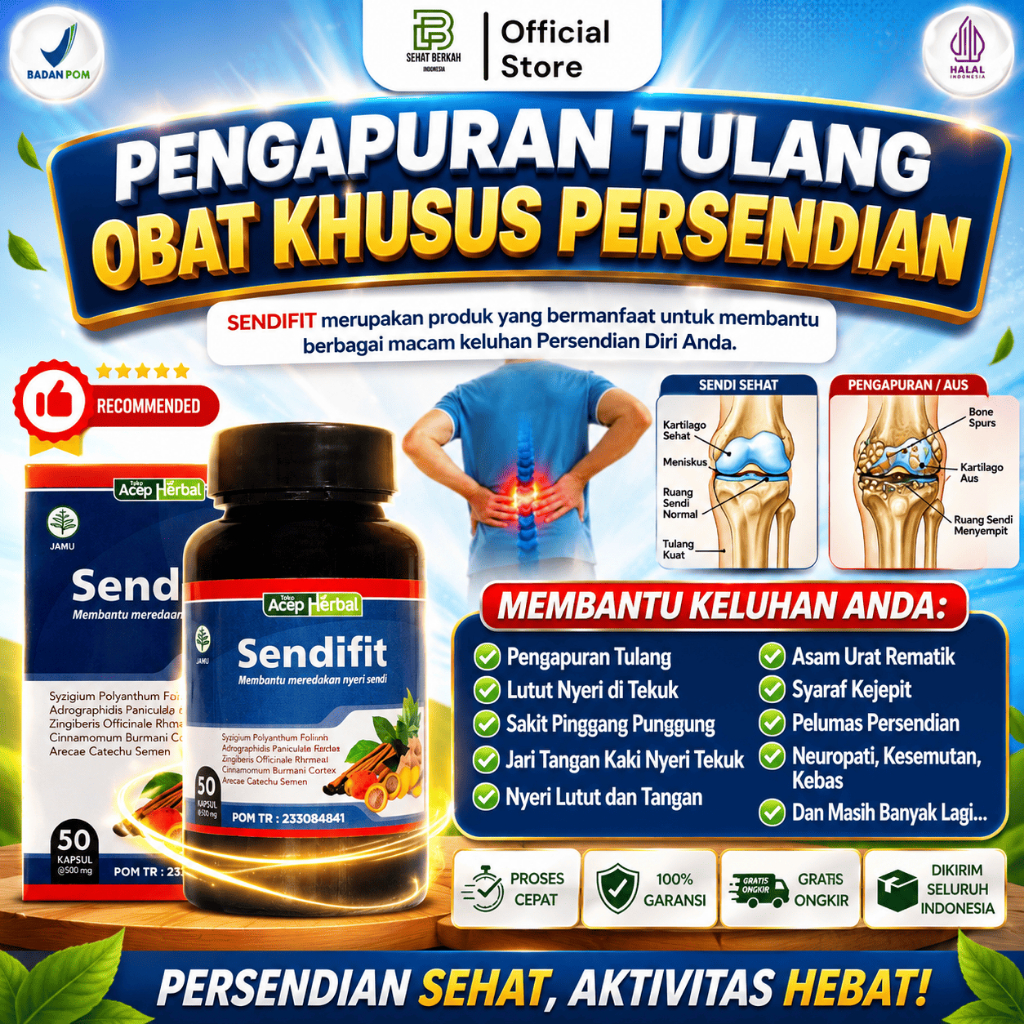 Sendifit Untuk Pengapuran Tulang Nyeri Sendi Lutut Keropos Lutut Bengkak Sendi Lutut Patah Tulang Vi