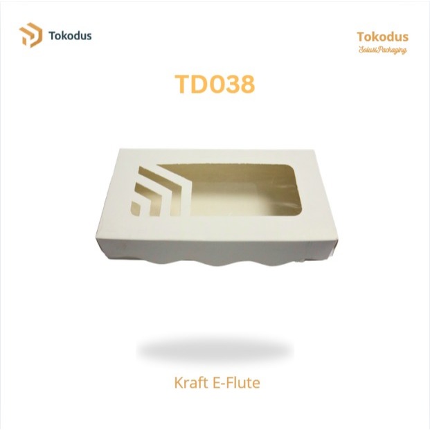 Kardus Kue/Dus Brownies/Kotak Bolu 24x12.5x5 cm Ivory 310 Mewah Laminasi (Bisa Custom) - Tokodus Pag