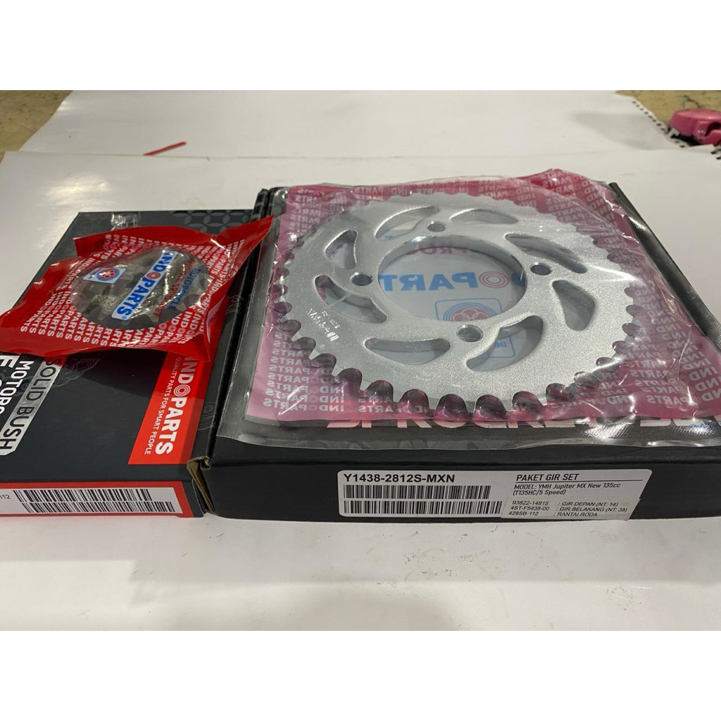 GIR PAKET JUPITER MX NEW/ JUPITER MX 135CC/JUPITER MX NEW KOP INDOPARTS/TOMODACHI GEAR PAKET KOMPLIT