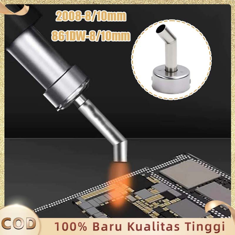 Mata Blower Bengkok Solder Uap Presisi Nozel Corong Solder Uap Nozel Blower 8mm/10mm Nozel Bengkok B