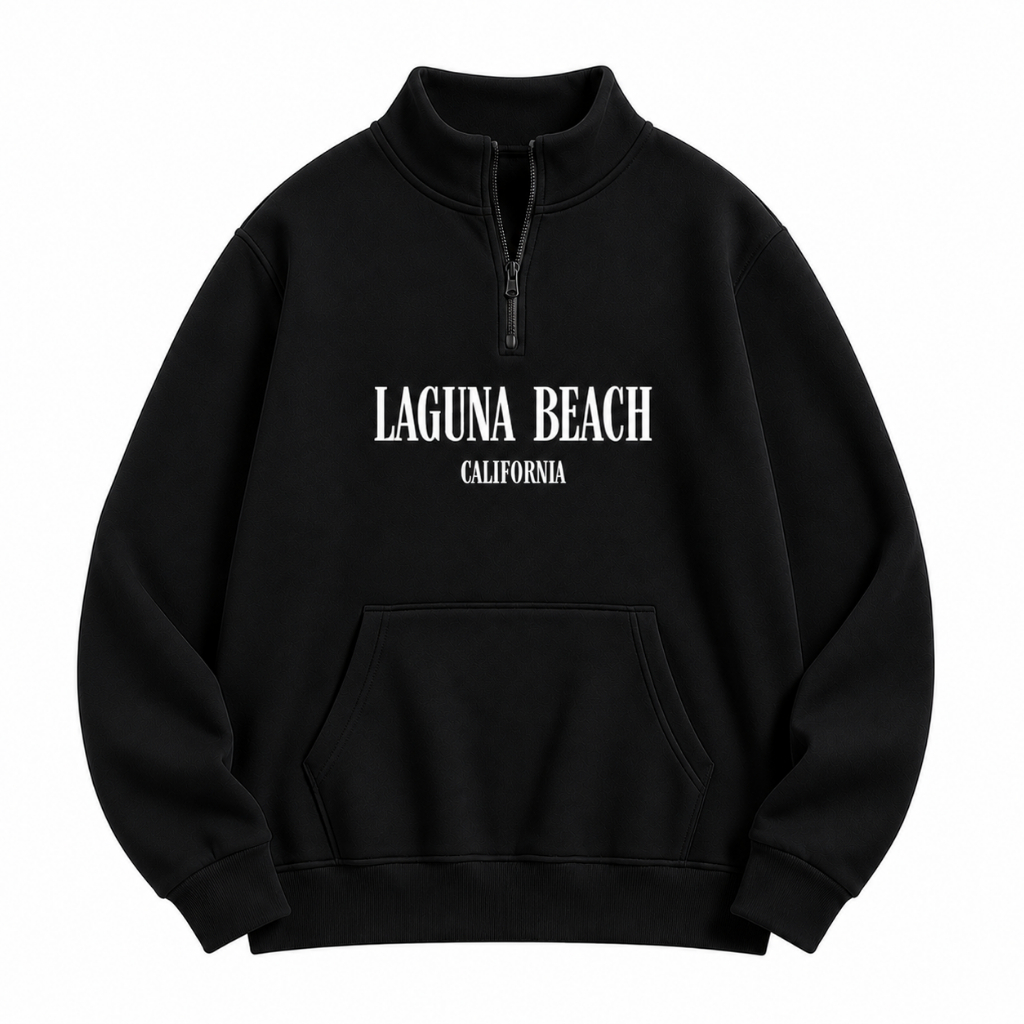 Sweater Half Zip Fleece Premium Sweater Half Zip Unisex Terbaru
