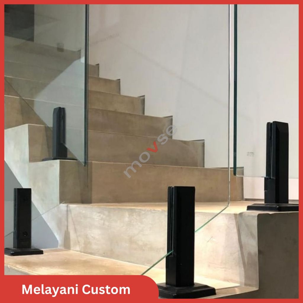 Railing Kaca Tangga dan Balkon