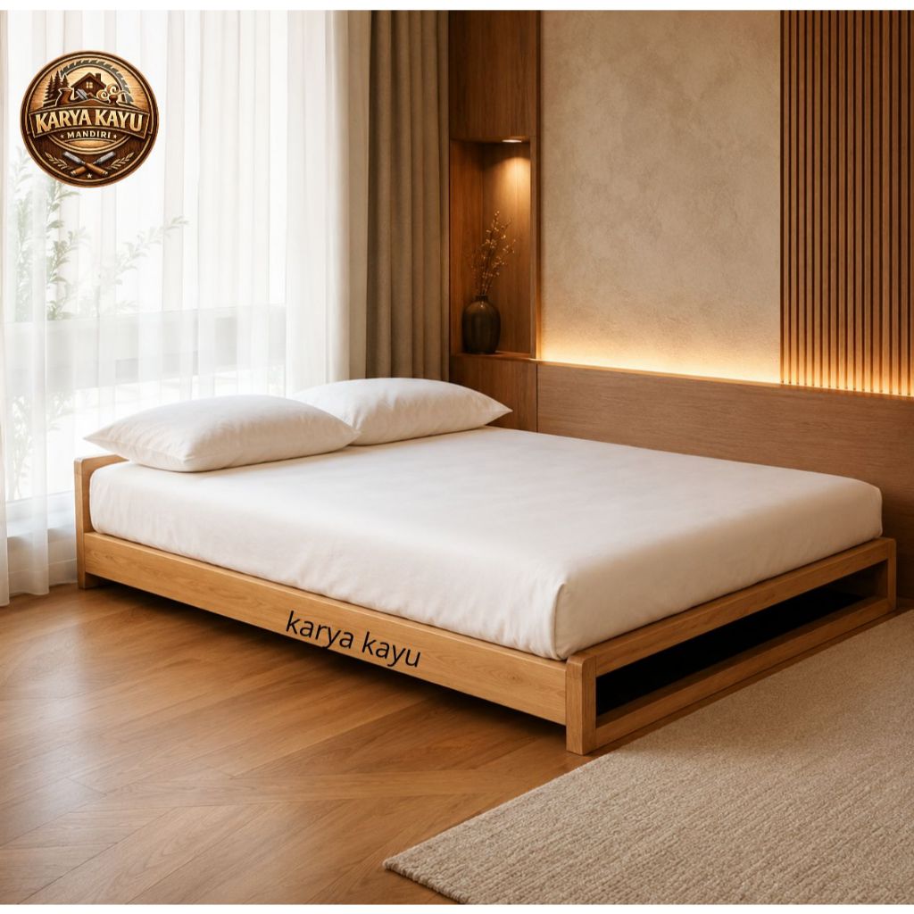 Divan Kayu Divan Minimalis Kayu Rangka Tempat Tidur Kayu Single / Dipan Kayu Minimalis