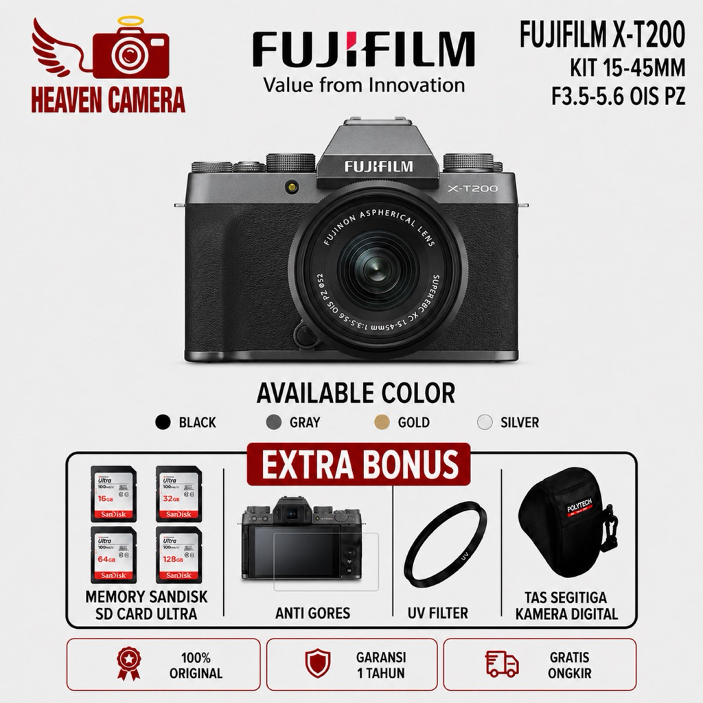 FUJIFILM X-T200 KIT 15-45MM / FUJIFILM XT200 KIT 15-45MM