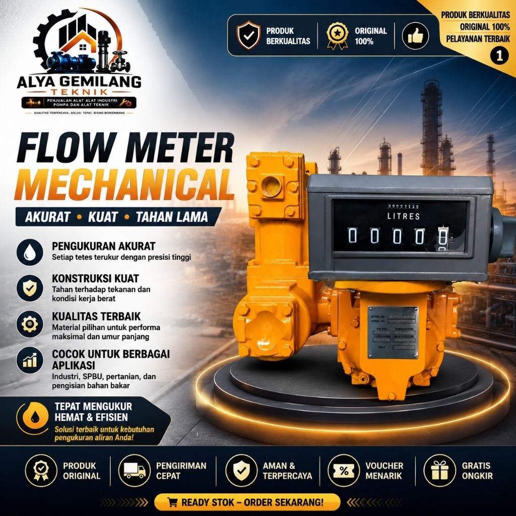 Flowmeter Flow Meter LC 2inch Flowmeter Liquid Control 2" Flowmeter Minyak Flowmeter Industri
