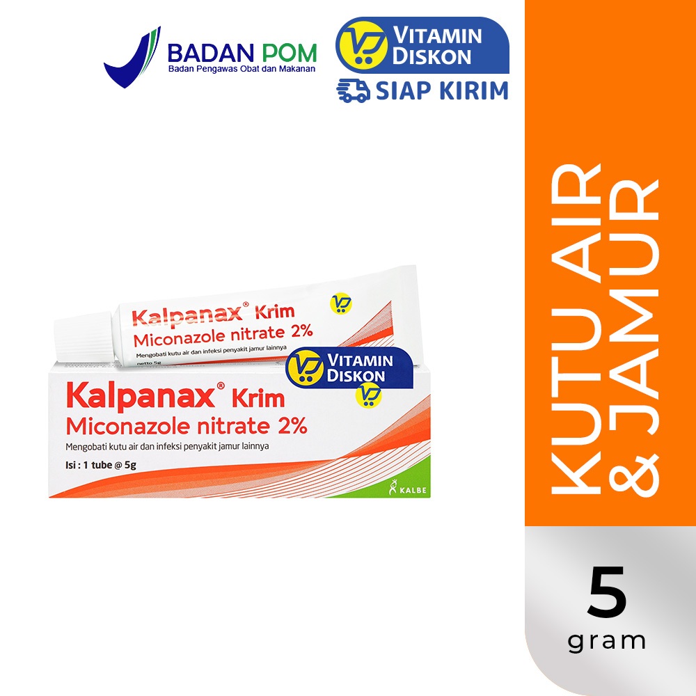 KALPANAX KRIM | KRIM ANTI JAMUR, KUTU AIR, KURAP, PANU, INFEKSI JAMUR, BASMI JAMUR, MEREDAKAN GATAL-