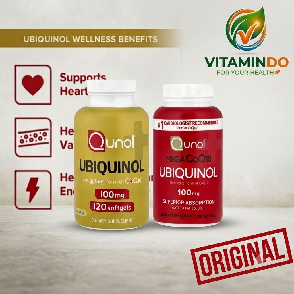 Qunol ubiquinol kaneka gold 100 mg isi 120