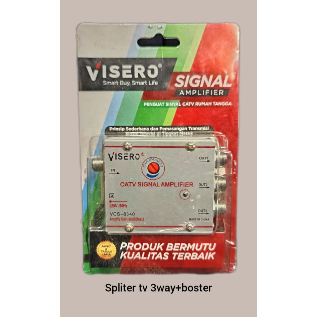 spliter tv 3way+boster