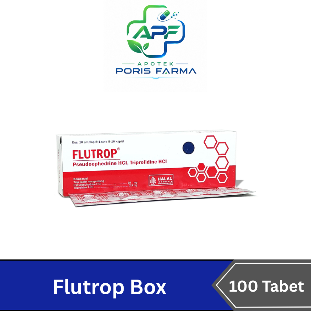 Flutrop Box Isi 100  Tablet - Obat Flu