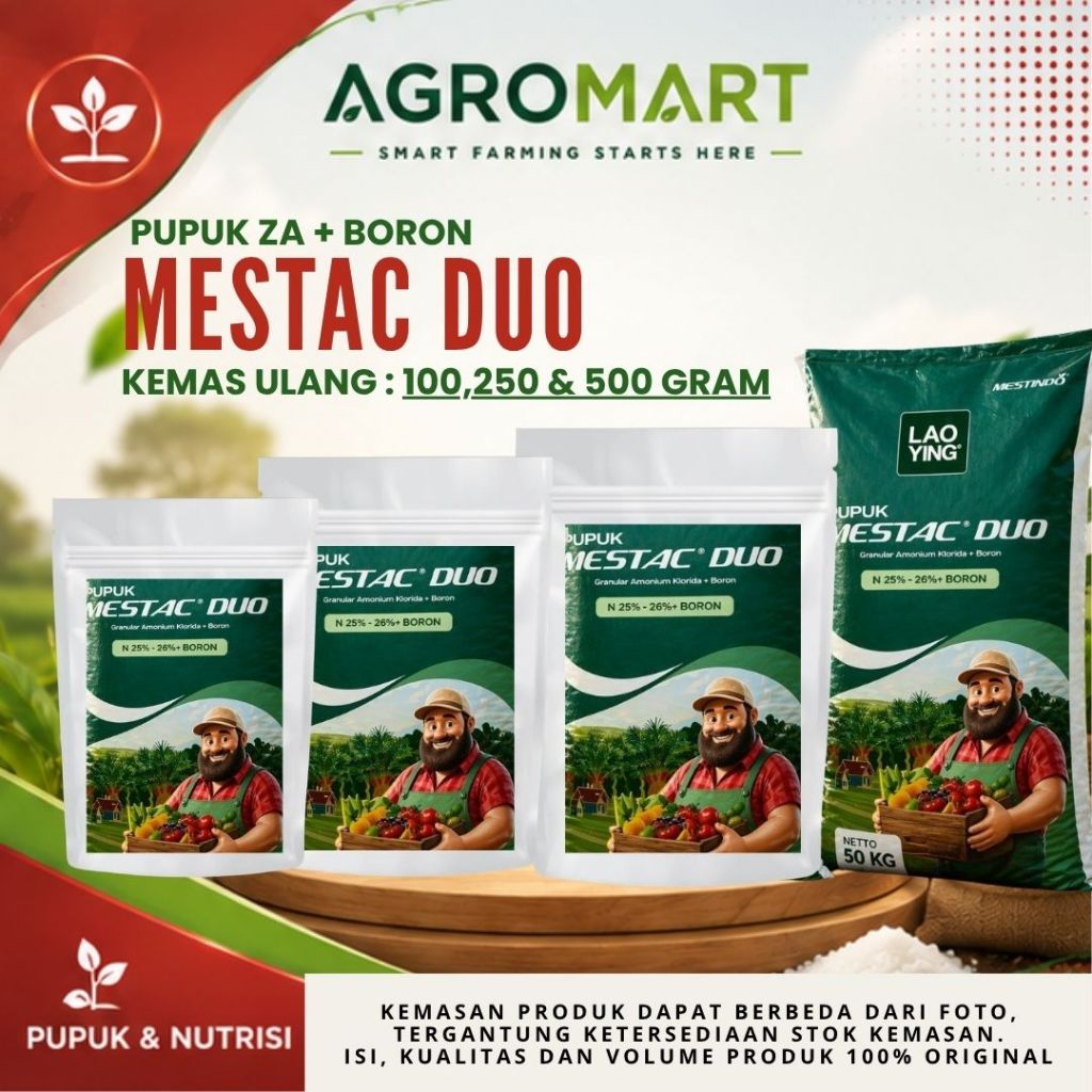 (REPACK/KEMAS ULANG) ZA MESTAC DUO + BORON KEMASAN 100, 250, 500 GRAM