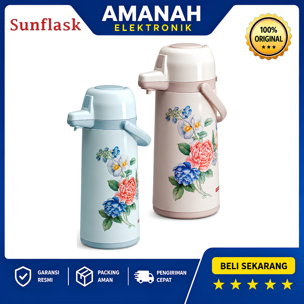 Termos pencet sunflask air panas 2,5 Liter AIR POT / AIR PANAS