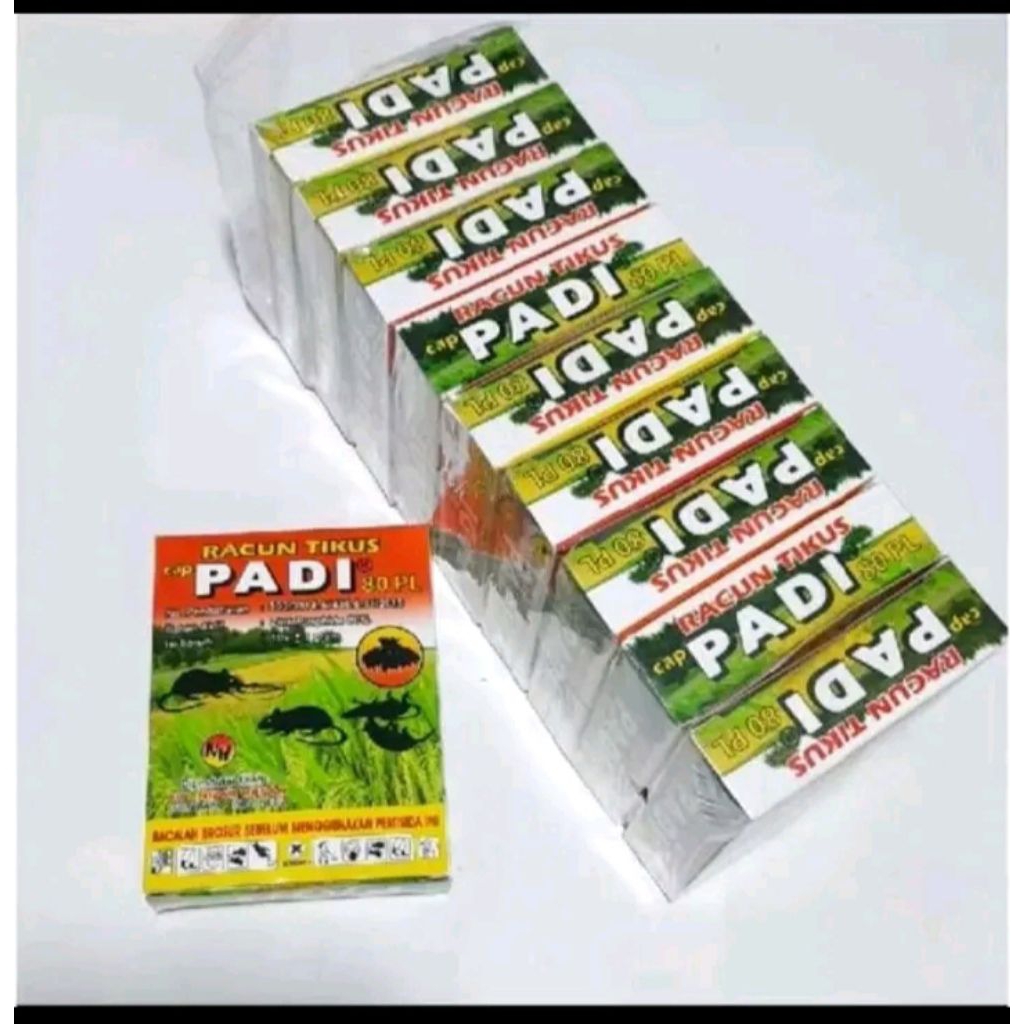 10 Pack Racun Tikus Cap Padi - Ampuh, Praktis, Mudah Digunakan