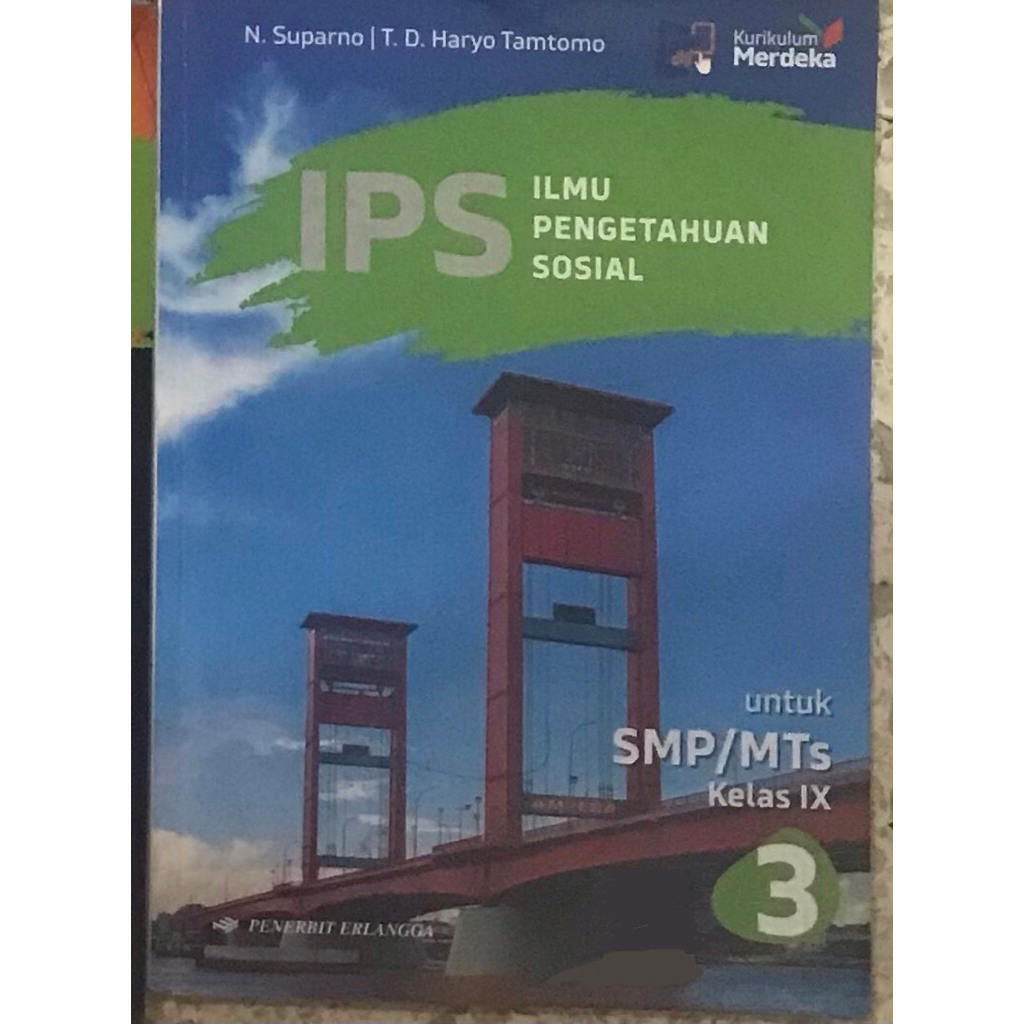Buku IPS kelas 9 Erlangga kurikulum merdeka