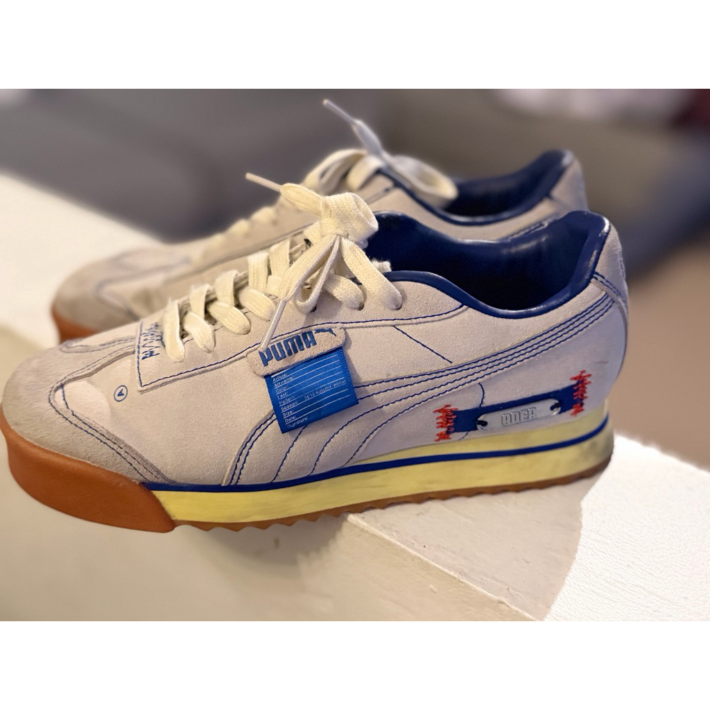 Puma Ader Error Roma - Size 38 Leather, Whisper White/Surf The Web/Grey