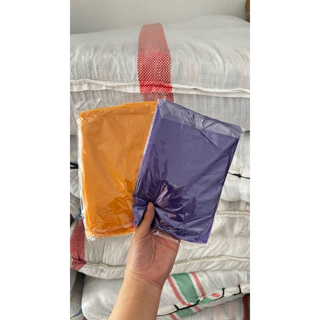 Jas Hujan Plastik 1 WARNA MURAH (PER LUSIN)