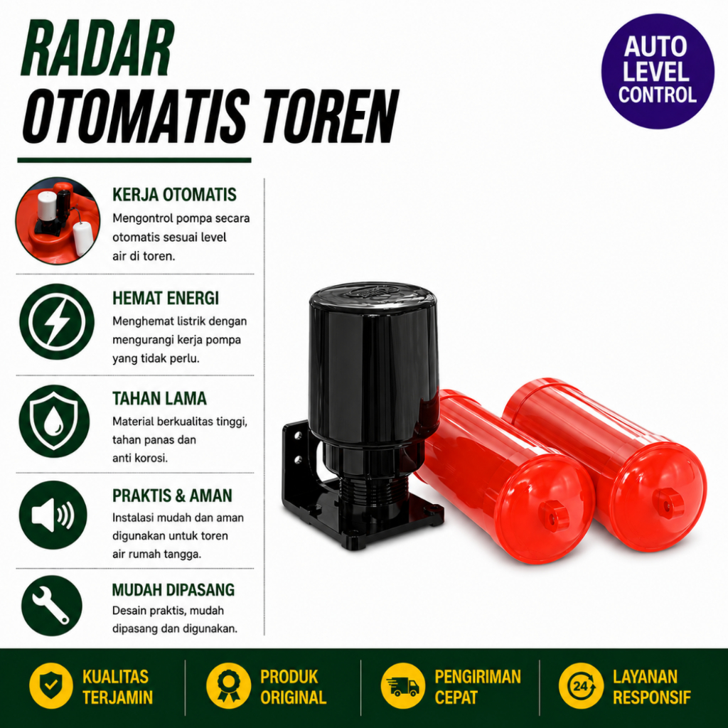 Radar Toren Air Otomatis Pelampung Otomatis Radar Toren Pelampung Toren Saklar Pompa Air PDAM