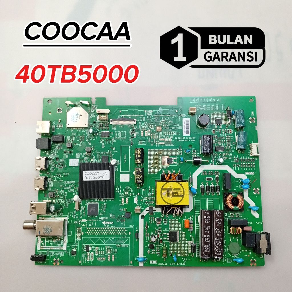 MB COOCAA 40TB5000 MESIN TV LED COOCAA 40TB5000 MAINBOARD MOTHERBOARD MODUL MOBO TV LED COOCAA