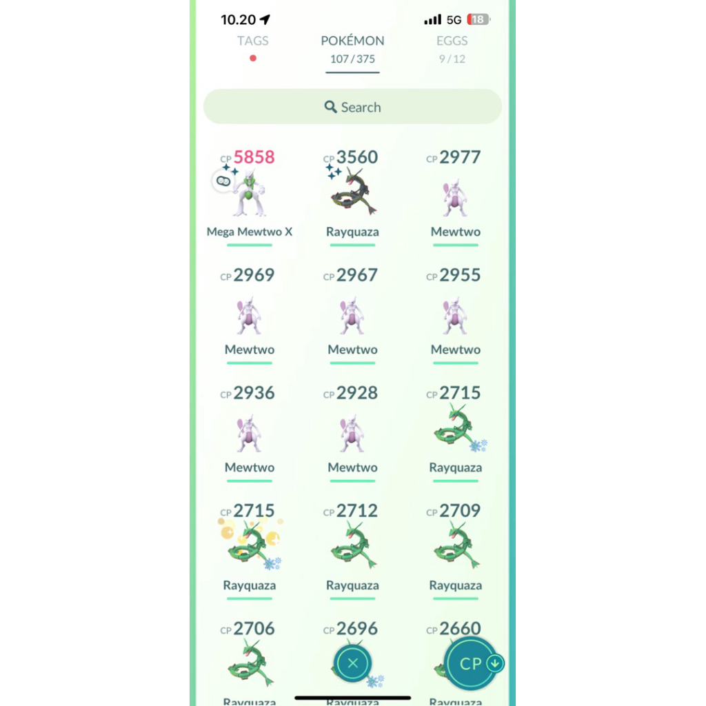 Pokemon GO Mega Mewtwo Shiny + Rayquaza Mega
