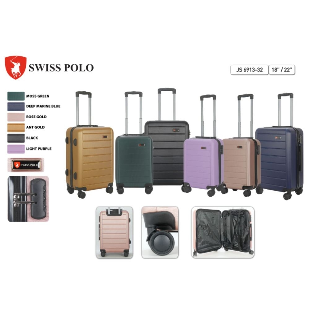 KOPER SWISS POLO CABIN - POLO LOVE / SWISS POLO SUITCASE / KOPER FIBER PREMIUM / KOPER ANTI PECAH /