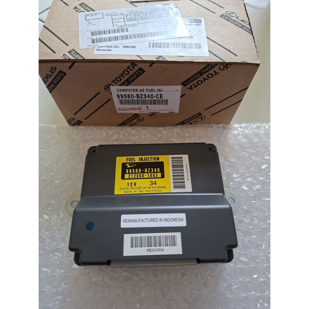 ecu avanza xenia 1300cc non vvti kode part 89560-BZ340 baru original