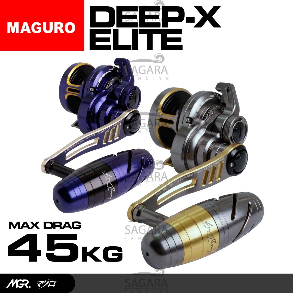Reel Maguro Deep X Elite 400 | 500 | 600 | Reel OH Lever Drag | Reel Pancing
