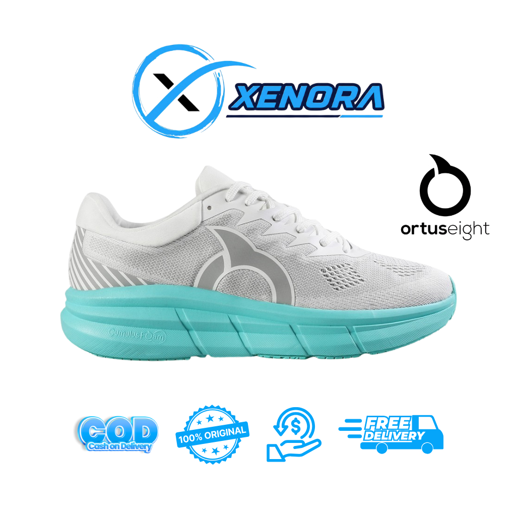 Ortuseight HYPERFUSE 1.4 WHITE/TEAL - Sepatu Lari / Hyperfuse 1.4 Ortuseight Original