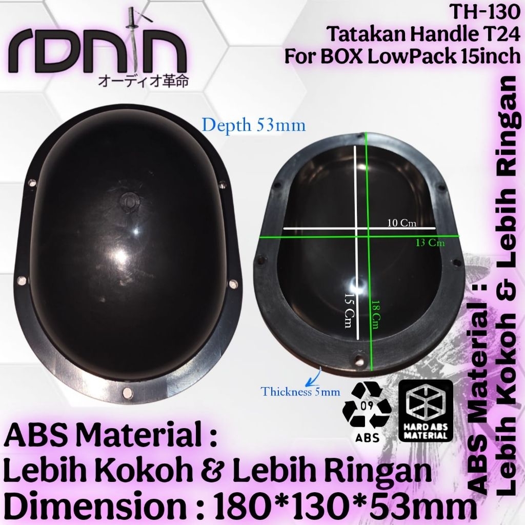 TATAKAN HANDLE T24 UNTUK LOWPACK BOX 15 INCI