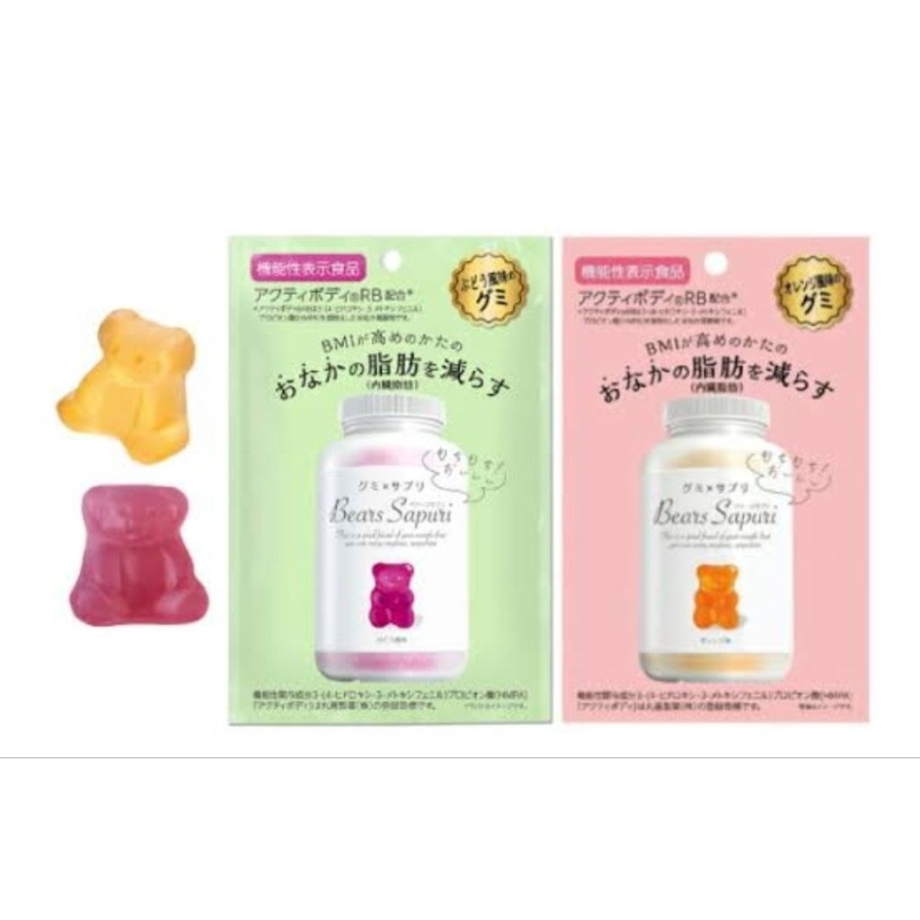 Bears Sapuri Gummy Permen Diet Asli Jepang