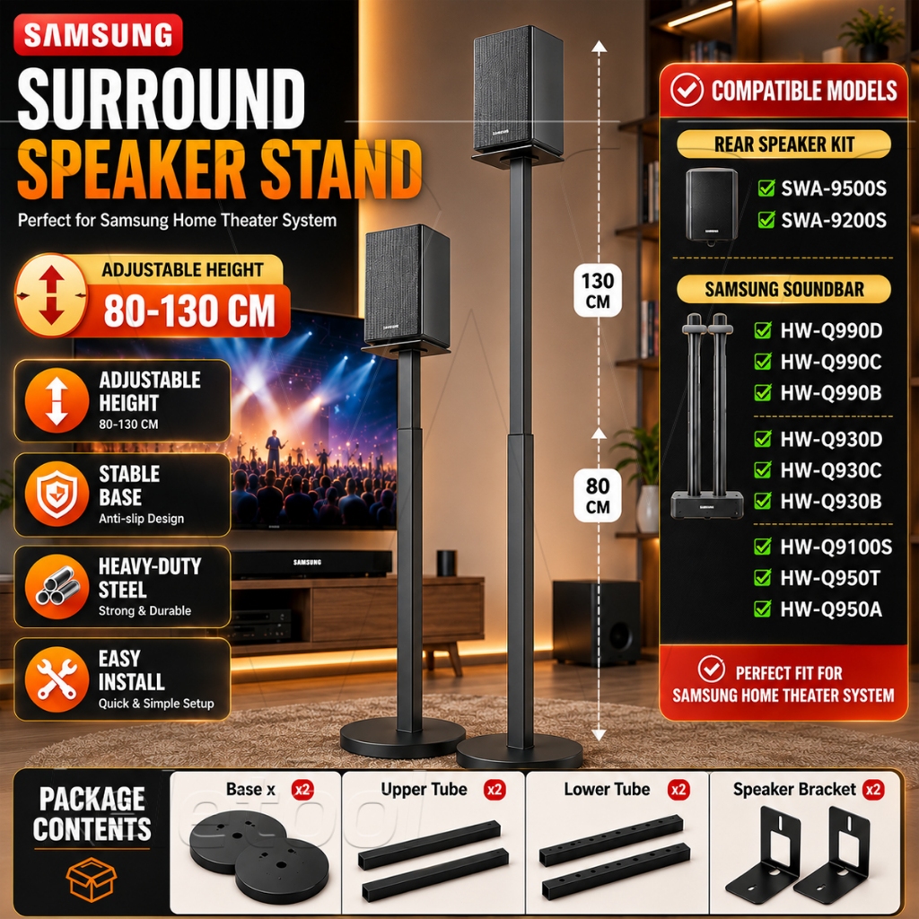 Samsung Speaker Stand Holder 1pair Stand Braket Speaker Surround for Samsung HW-Q990D, Q990C Q990B Q