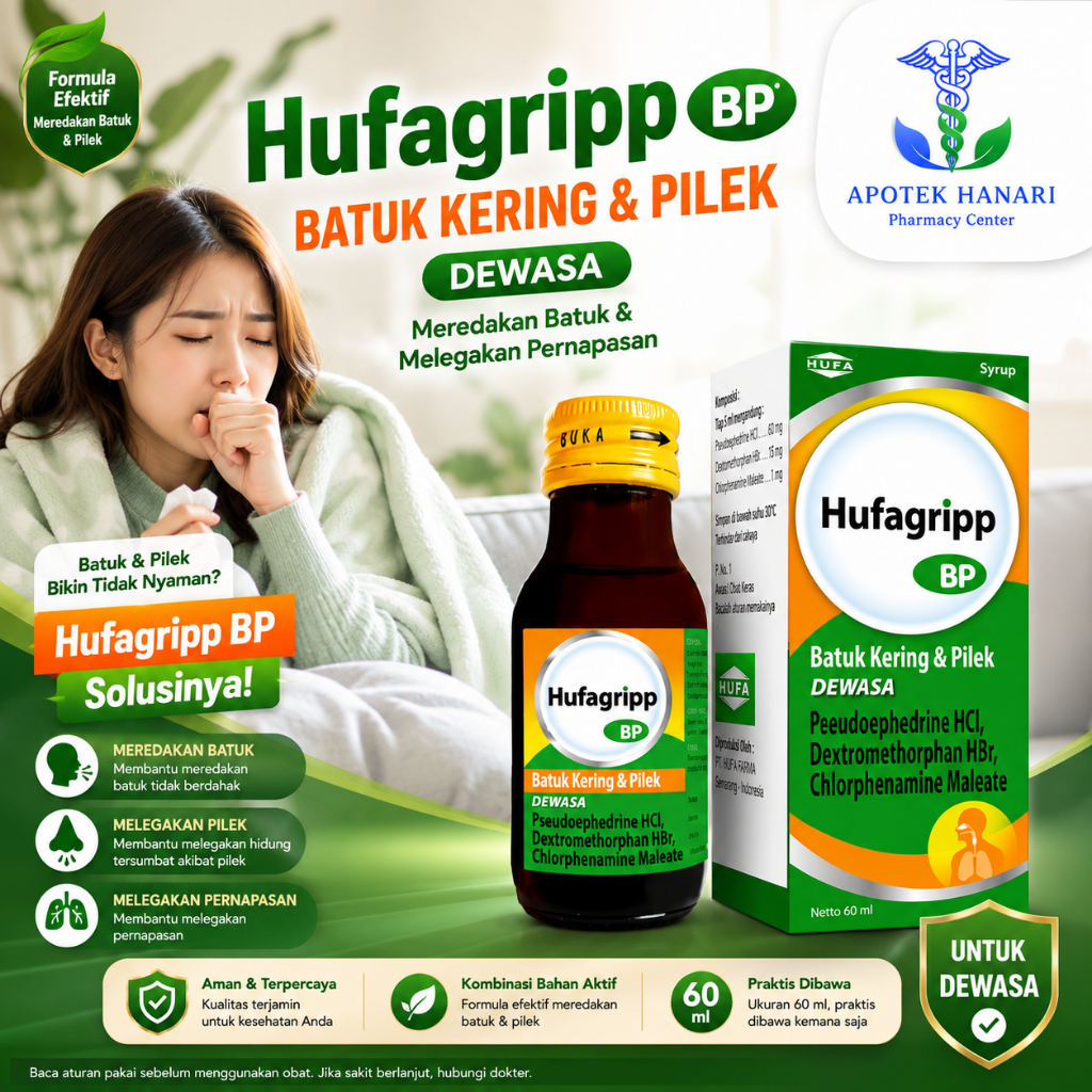 HUFAGRIP BP DEWASA SYR 60ML