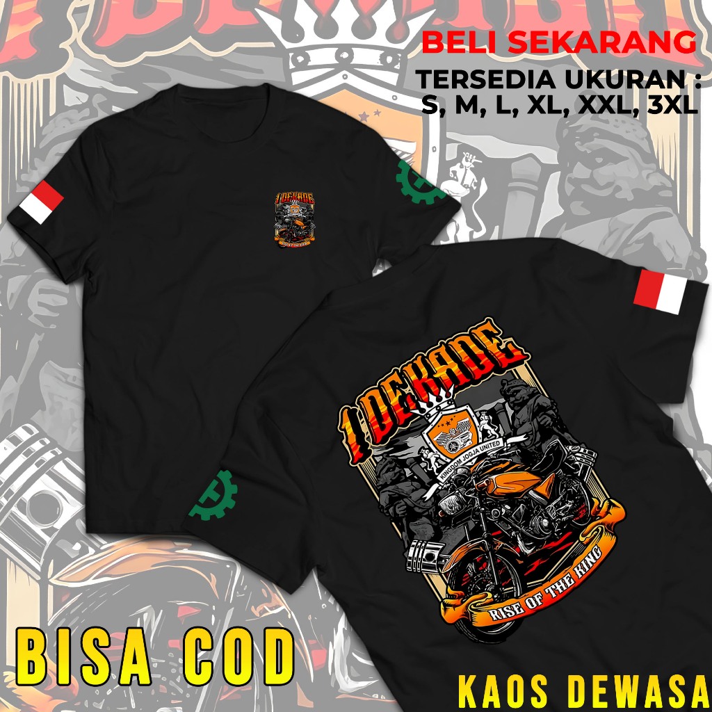Kaos Rx King 1 Dekade | T-shirt Rx King Sunmori Kaos Komunitas Rx King Kaos Rx Series Bahan Katun