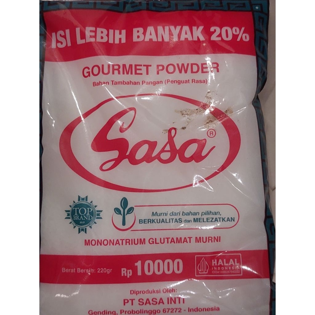 SASA MSG 10000an MICIN PENYEDAP RASA 220gr