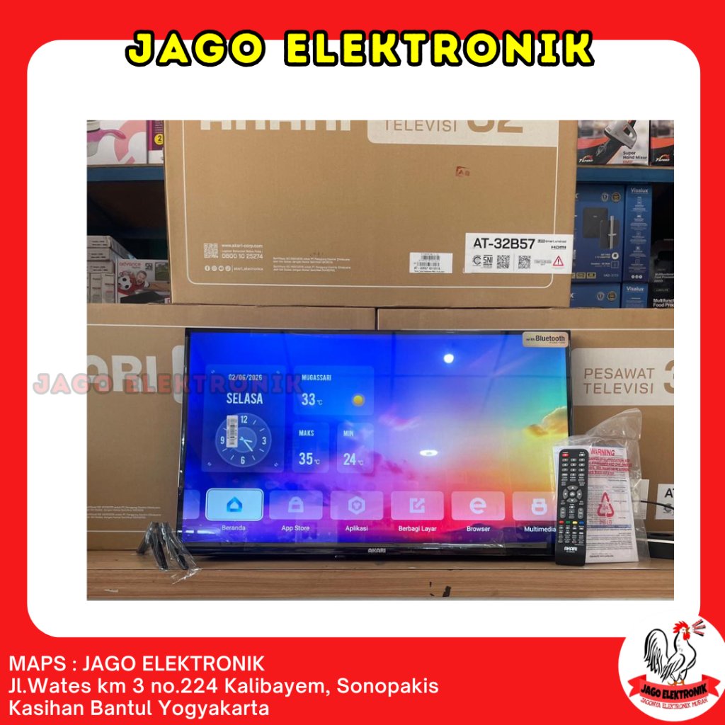 INSTAN  Akari 32 Inch LED Android TV ( 32 INCH TV ANDROID ) AT-32B57