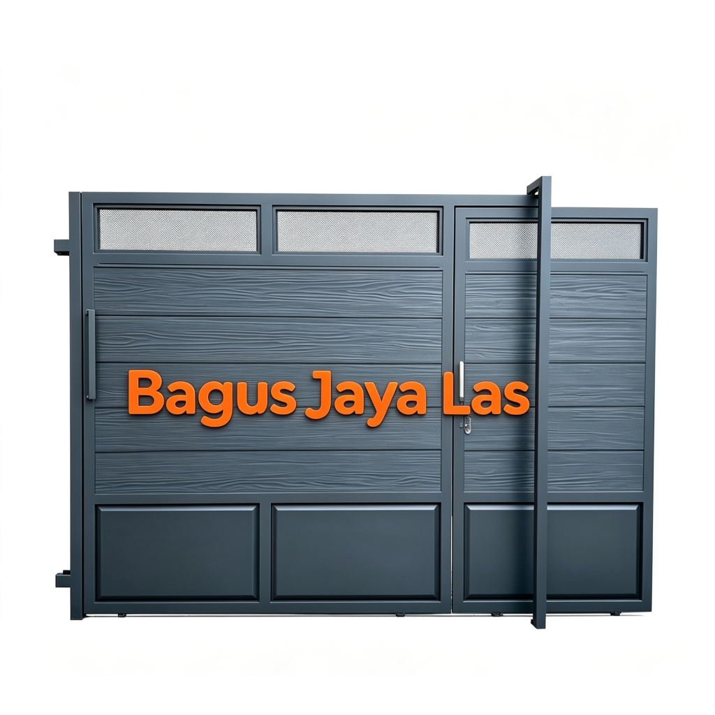 Pagar Rumah Minimalis Besi Anti Karat Model Dorong Lipat