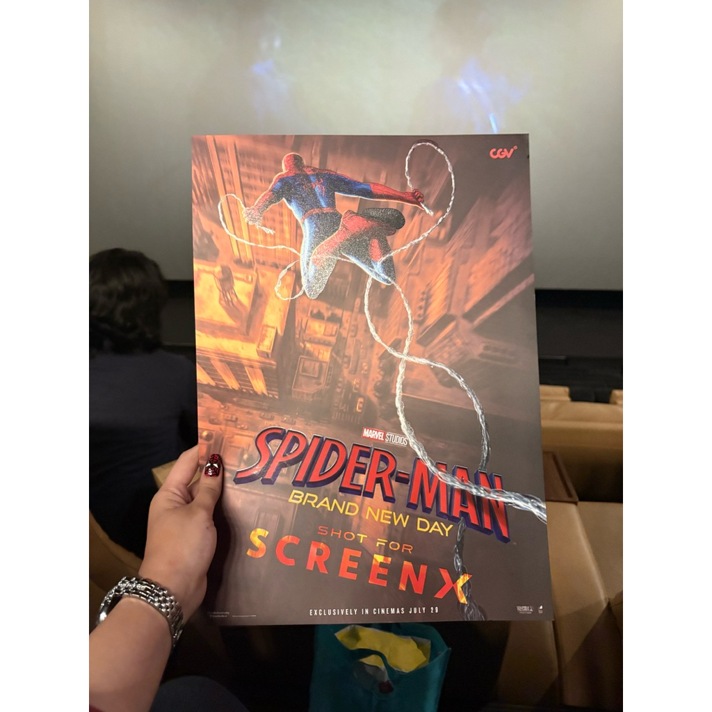 poster 3D screen X spiderman brand new day cgv limited